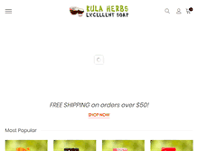 Tablet Screenshot of kulaherbs.com